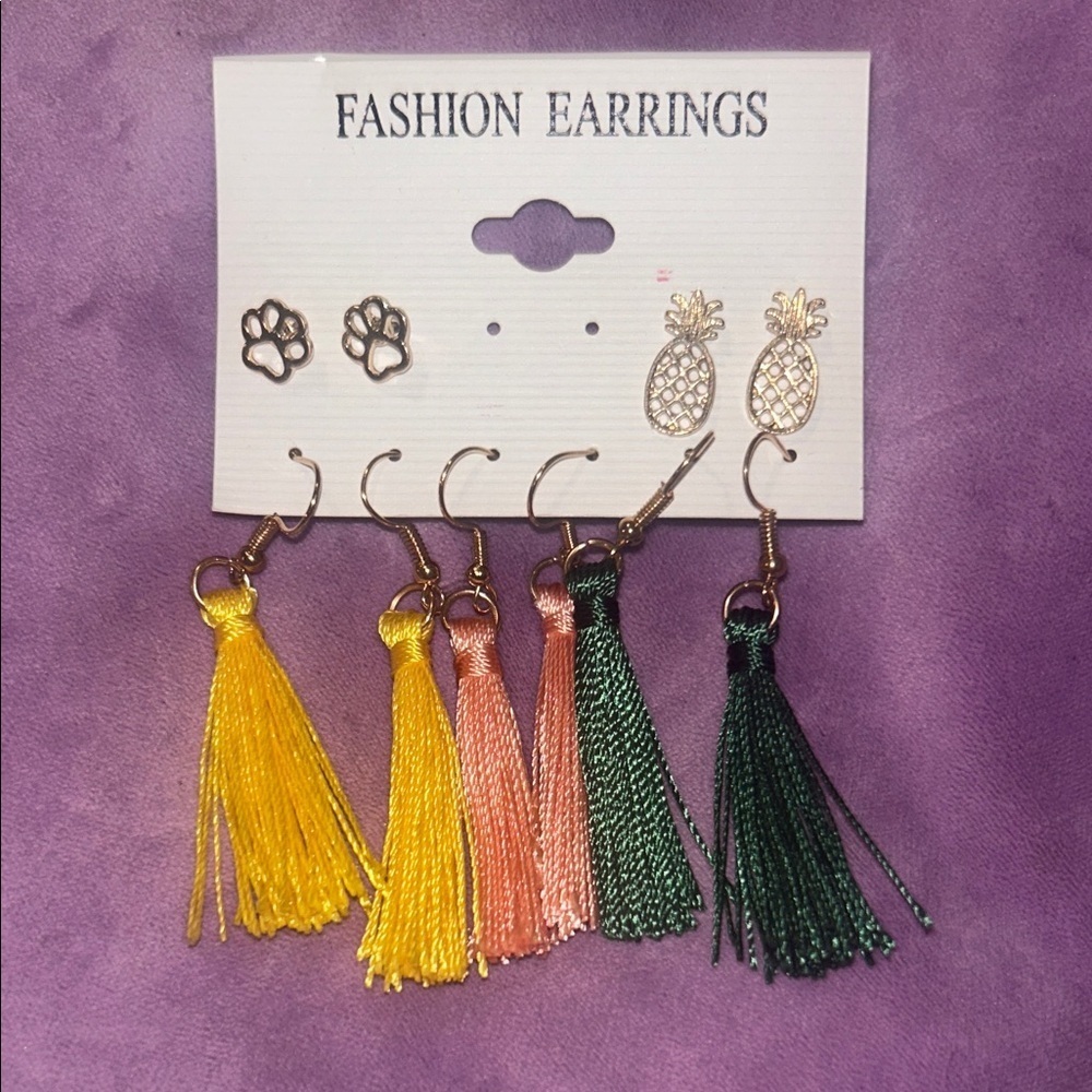 Fashion Earrings Tassel Set